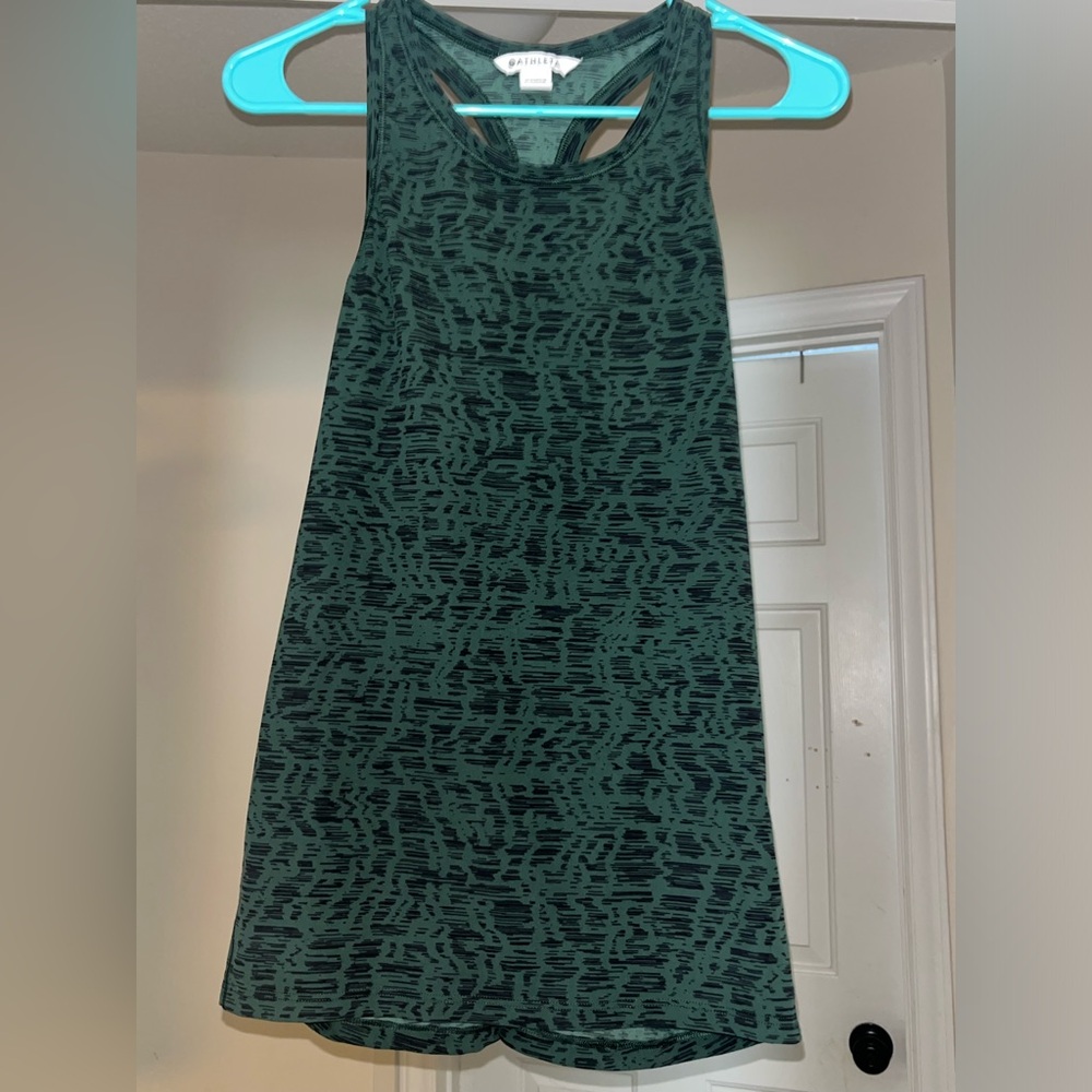 LIKE NEW Athleta Women’s Tank - Black/Green - Sz Medium